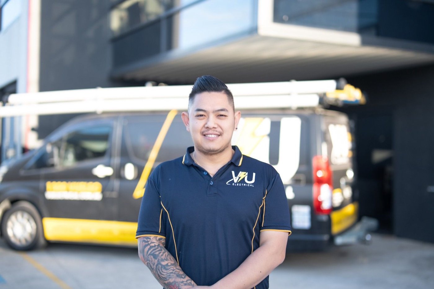 VU Electrical branded service van