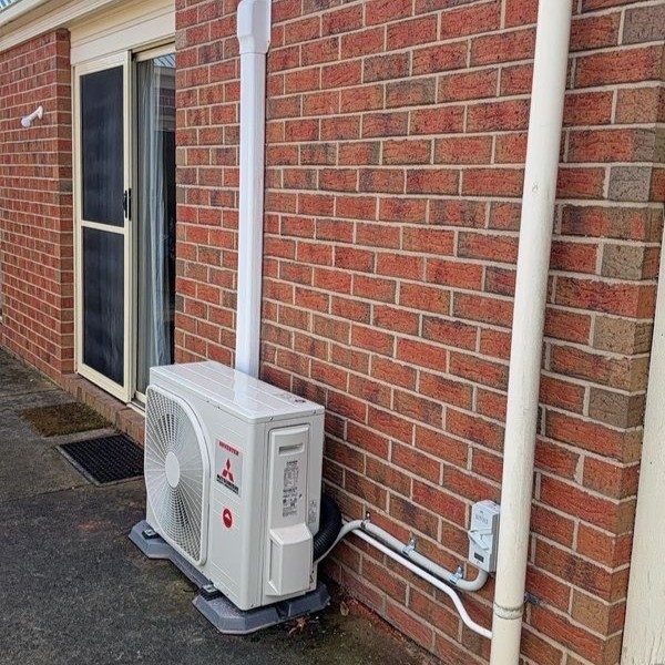 Split system outdoor unit installation