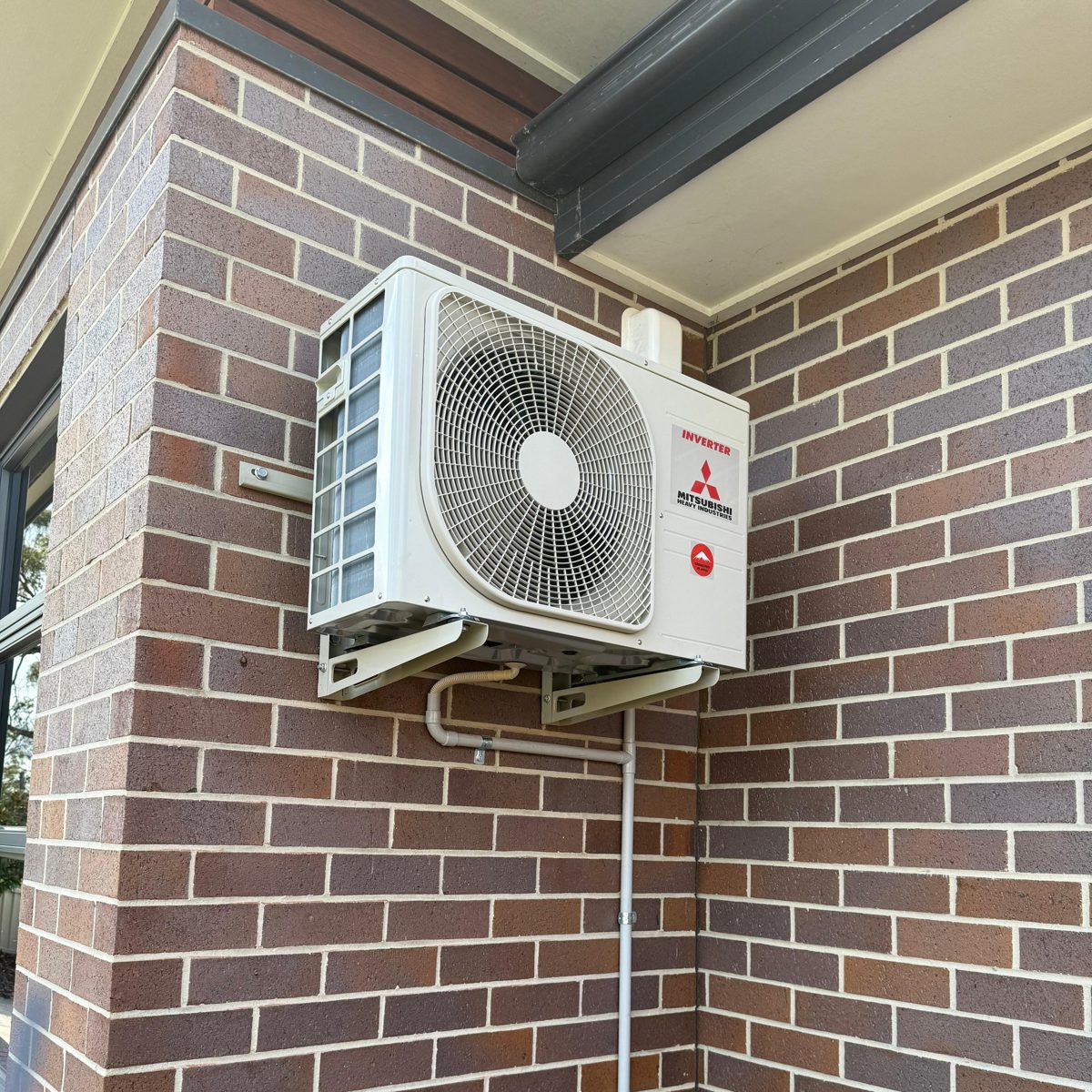Split system outdoor unit installation