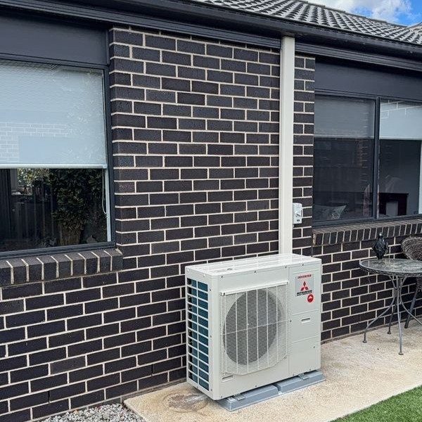 Split system outdoor unit installation