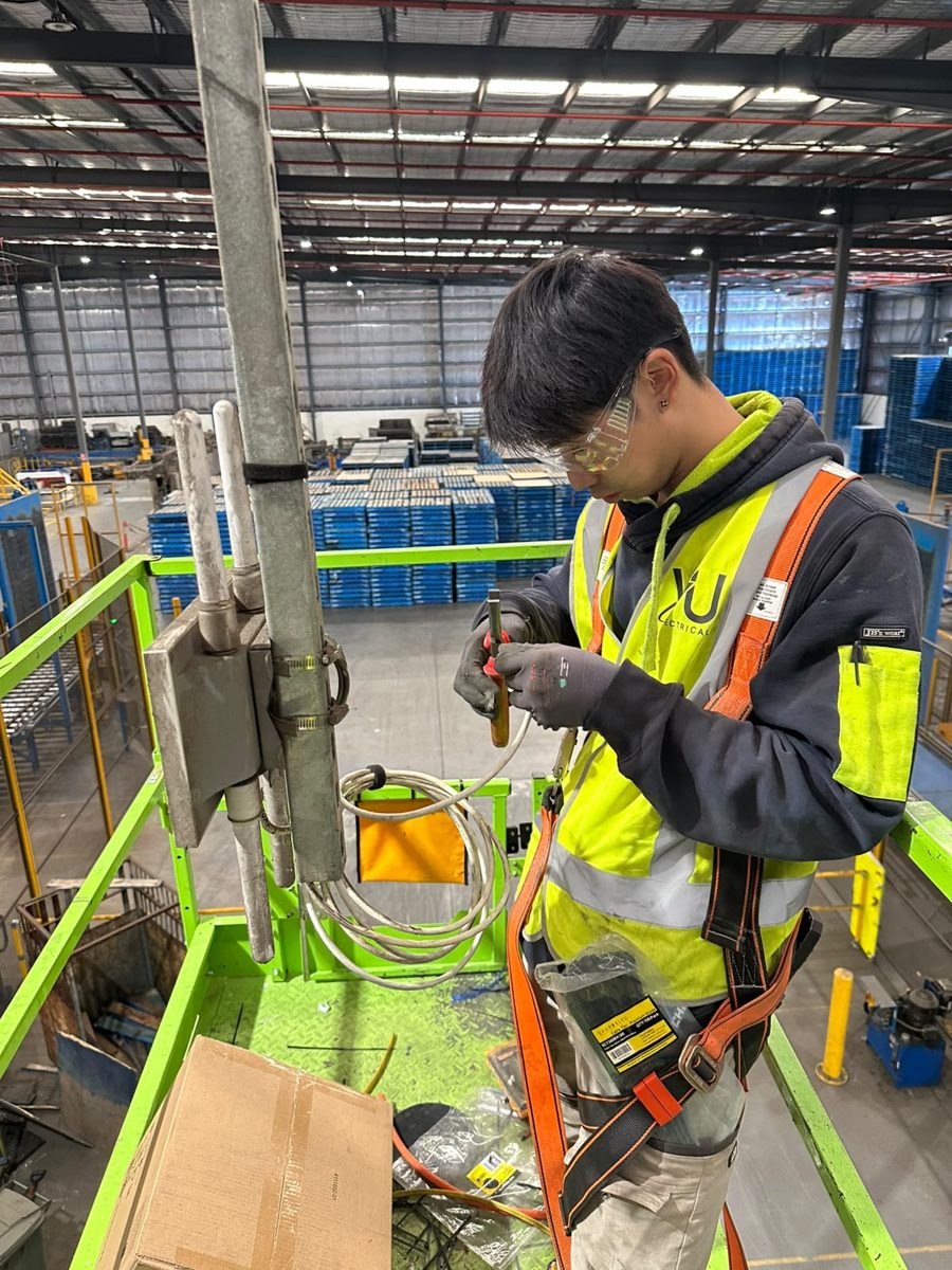 Industrial site electrical and data work