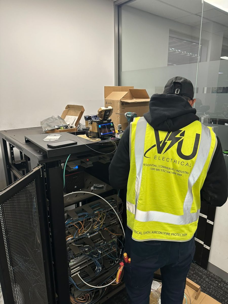 Structured data cabling installation