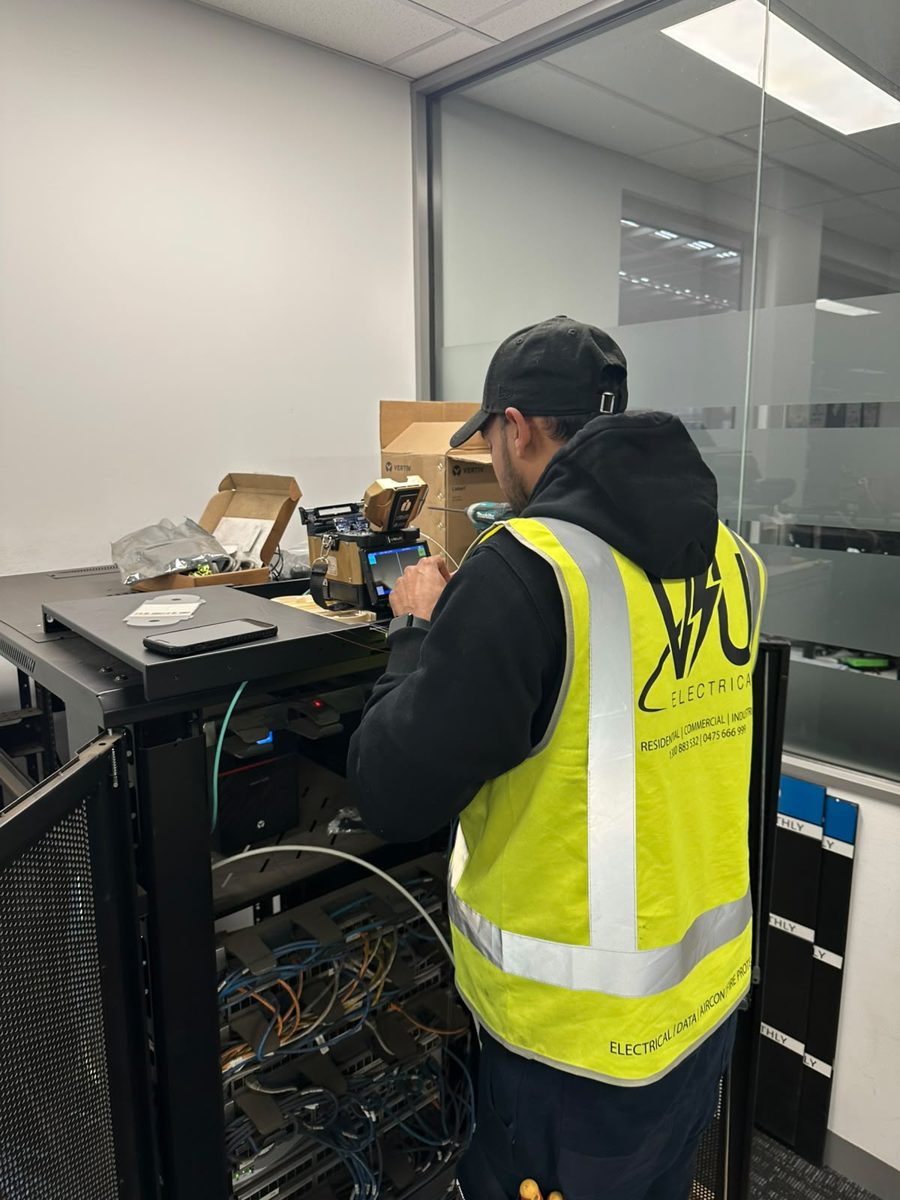 Structured data cabling installation