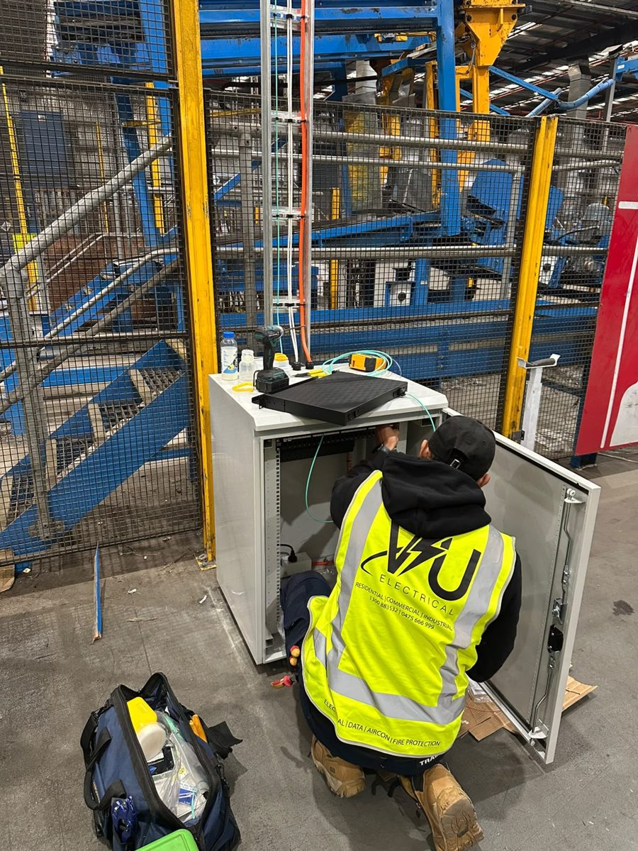 Structured data cabling installation