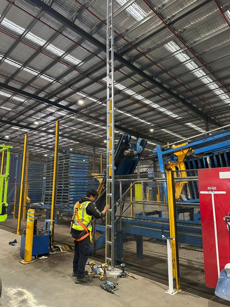 Industrial warehouse security installation