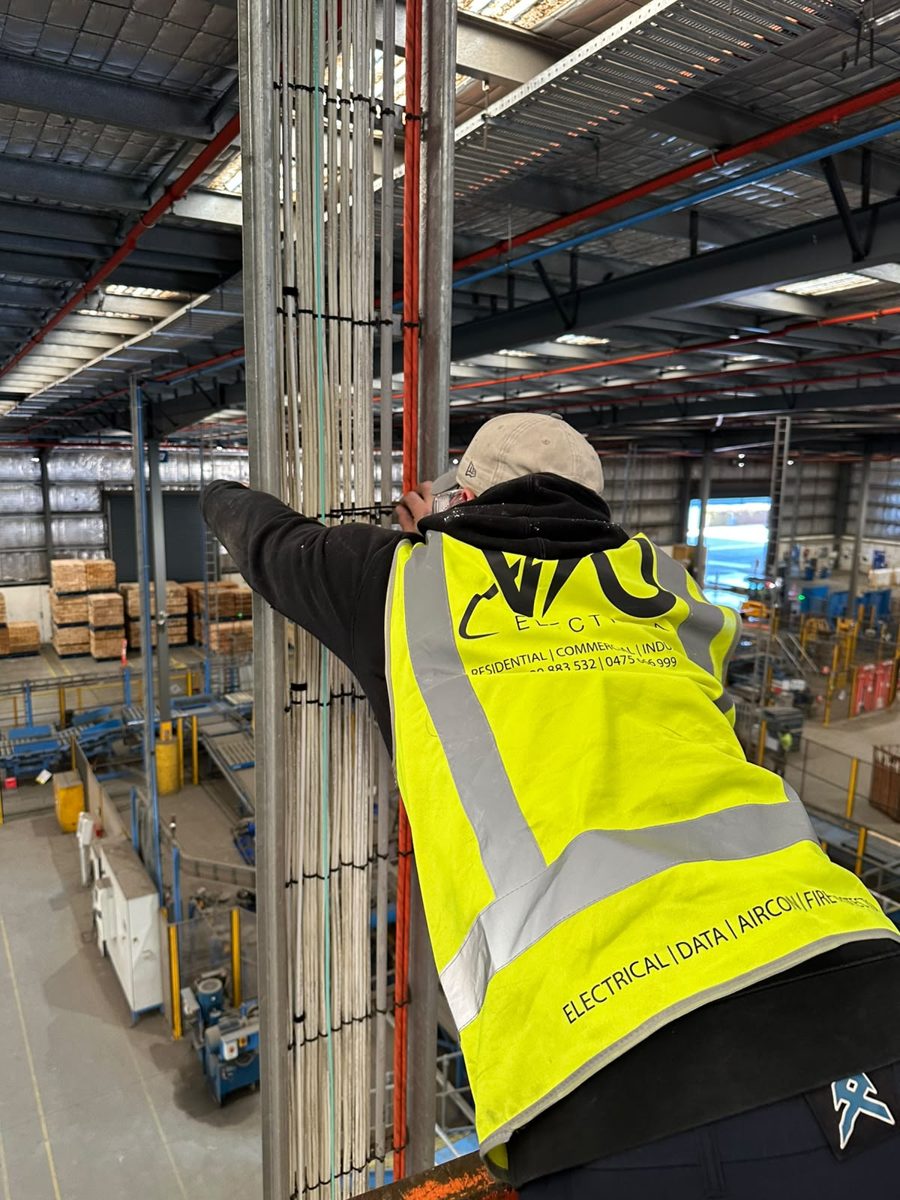 Industrial EV charger installation