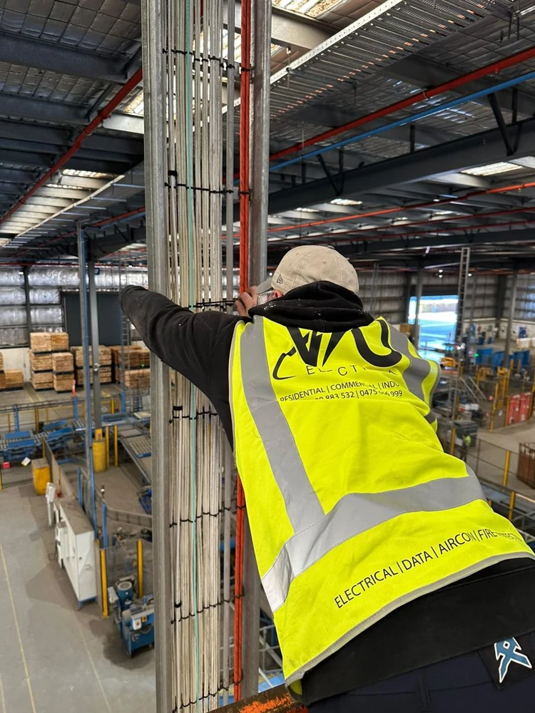 Industrial EV charger installation